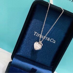 Tiffany & Co. Silver Heart Pendant Necklace